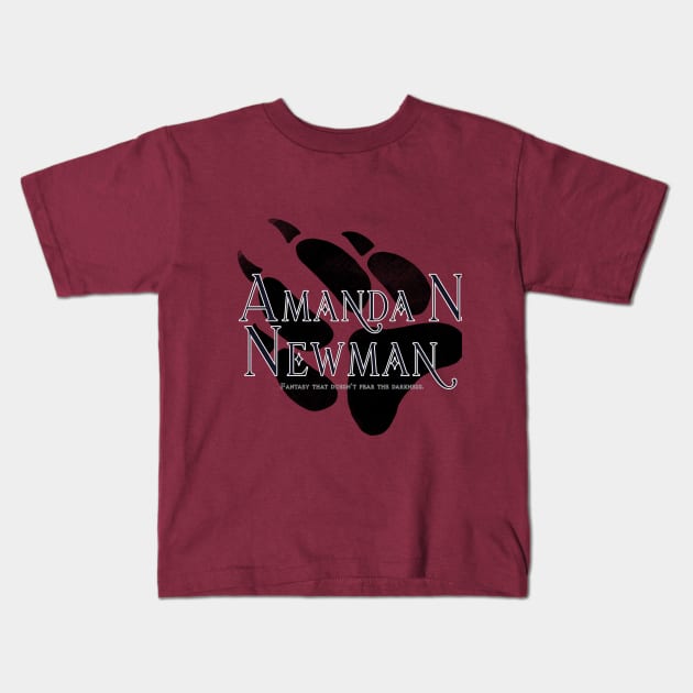 Amanda N. Newman Paw Print Logo Kids T-Shirt by Amanda N. Newman
